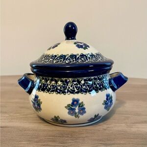 Boleslawiec Polish Pottery Soup Bowl with Lid